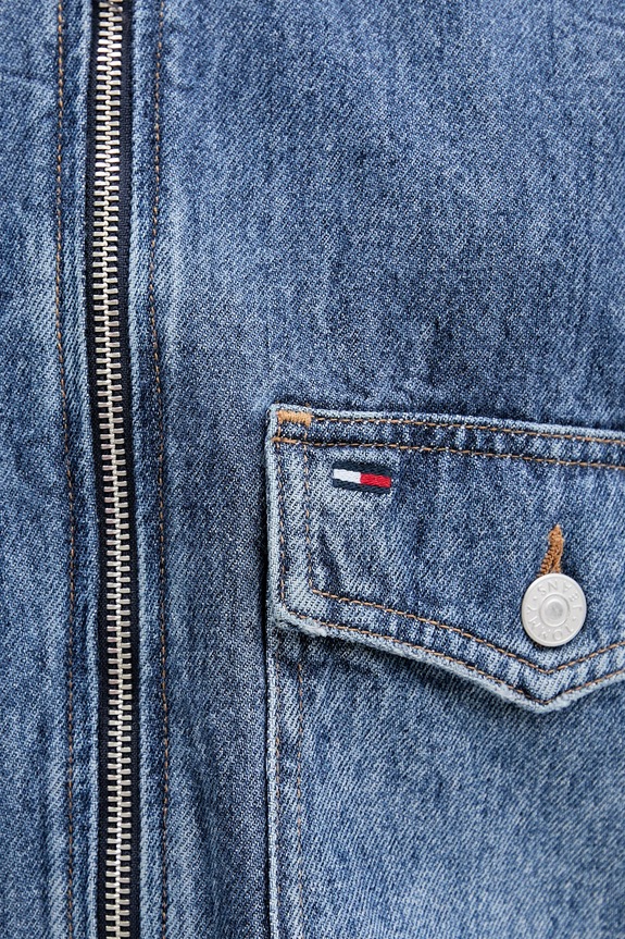 Rifľová bunda Tommy Jeans DW0DW21553 tmavomodrá