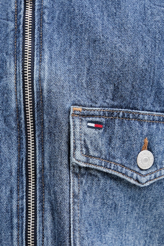 Rifľová bunda Tommy Jeans DW0DW21553 tmavomodrá