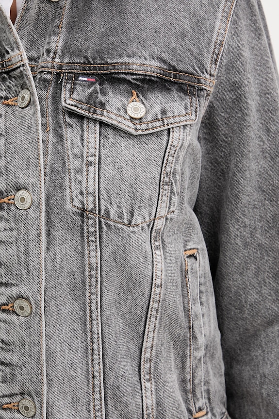 Tommy Jeans kurtka jeansowa DW0DW21555 szary