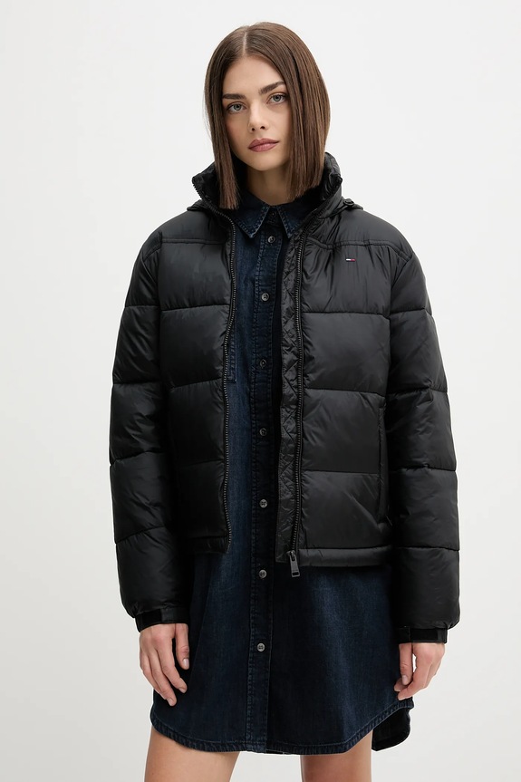 Tommy Jeans giacca foderato nero DW0DW21619