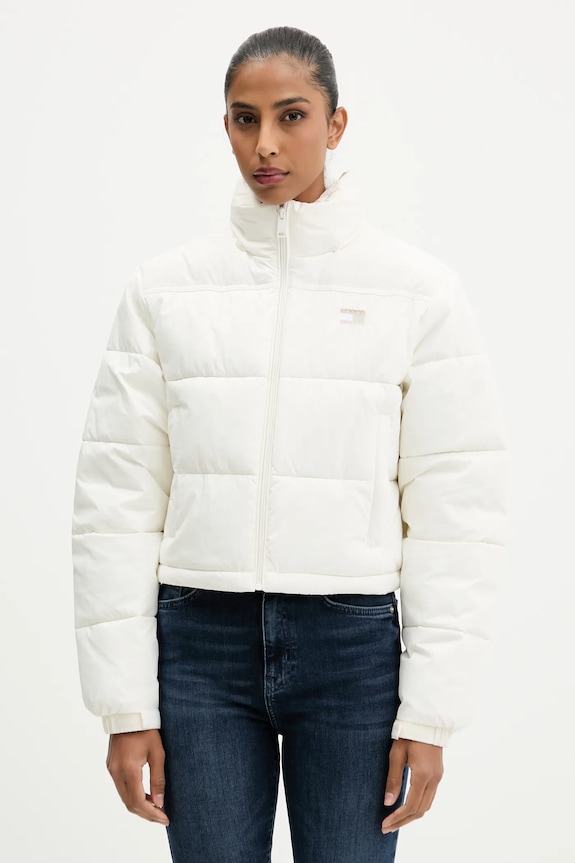 Bunda Tommy Jeans s podšívkou béžová DW0DW21620