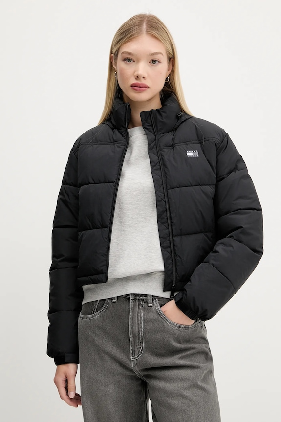 Μπουφάν Tommy Jeans μαύρο DW0DW21620