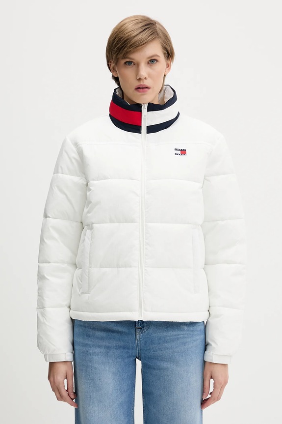 Bunda Tommy Jeans zateplené biela DW0DW21621