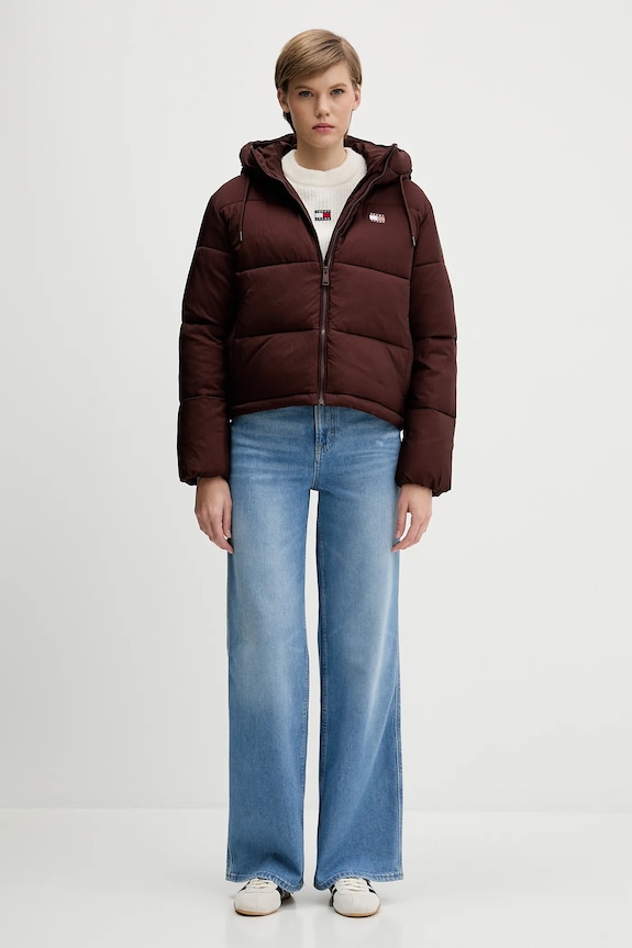 Tommy Jeans rövid kabát DW0DW21625 barna AW25