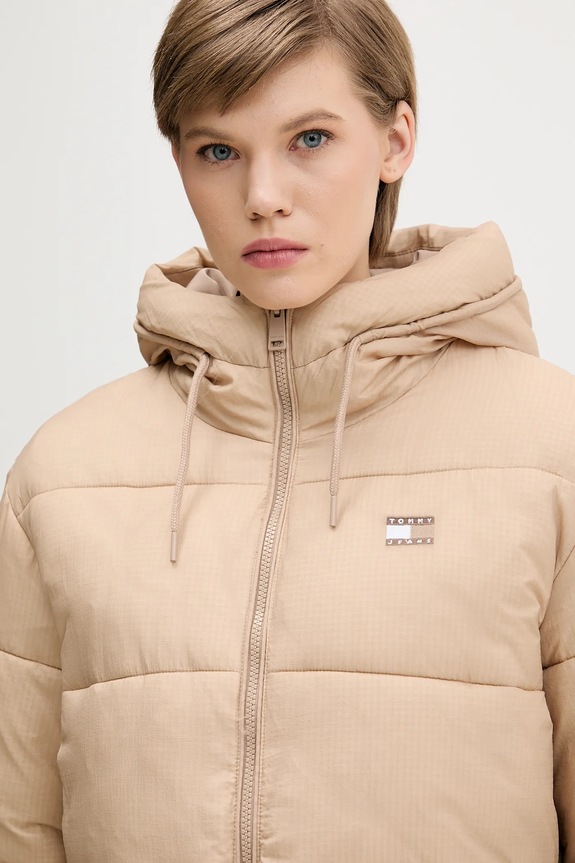 Bunda Tommy Jeans béžová DW0DW21626
