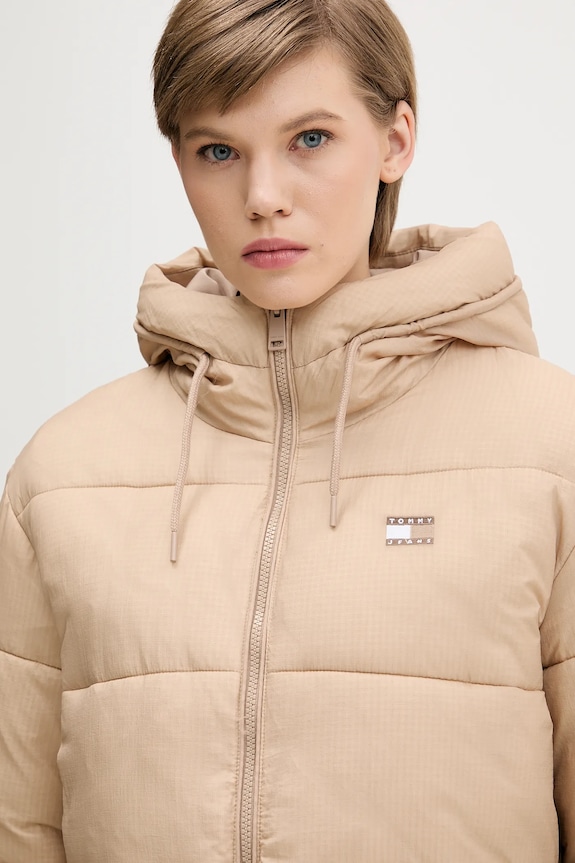 Bunda Tommy Jeans béžová DW0DW21626