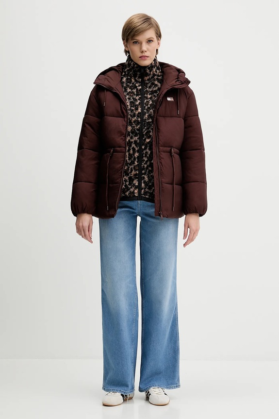 Tommy Jeans kurtka DW0DW21626 brązowy AW25