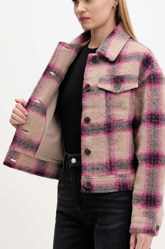 Μπουφάν με προσθήκη μάλλινου υφάσματος Tommy Jeans DW0DW21662
