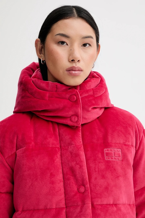 Tommy Jeans rövid kabát rózsaszín DW0DW21668