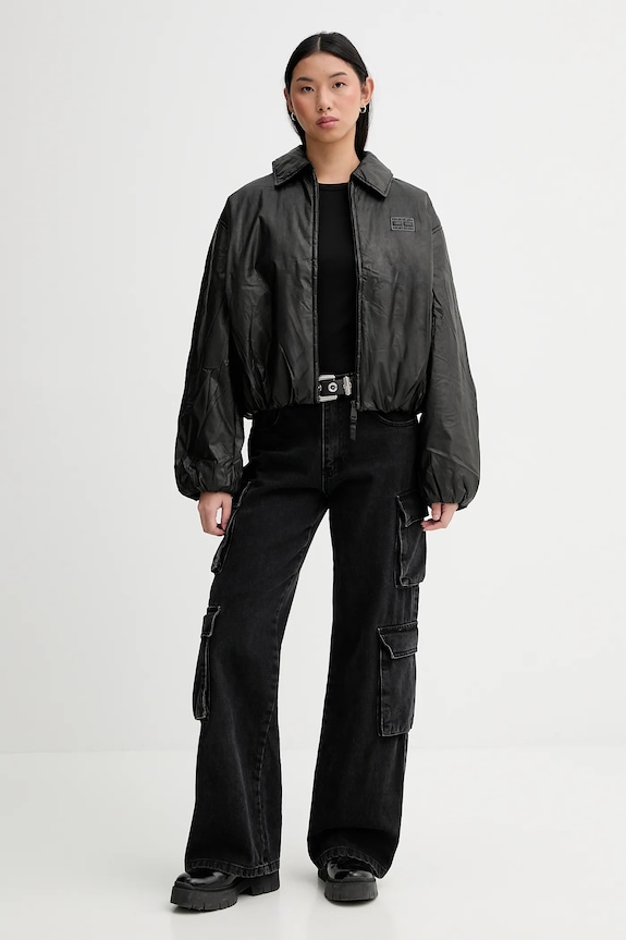 Μπουφάν Tommy Jeans DW0DW21671 μαύρο AW25