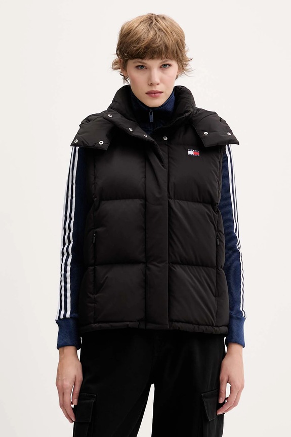 Αμάνικο από πούπουλα Tommy Jeans άλλο μαύρο DW0DW21627