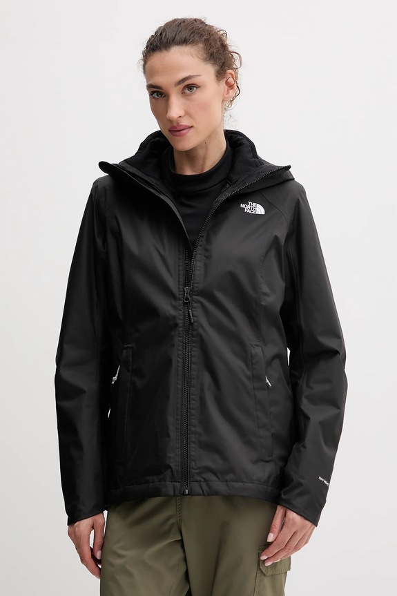 Bunda The North Face Quest Triclimate jemné zateplenie čierna NF0A3Y1I4H01