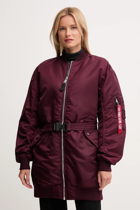 Alpha Industries kurtka bez kaptura bordowy 258011.608