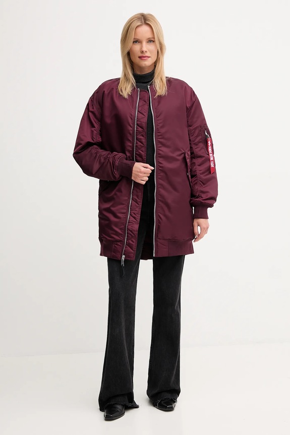 Alpha Industries kurtka 258011.608 bordowy AW25