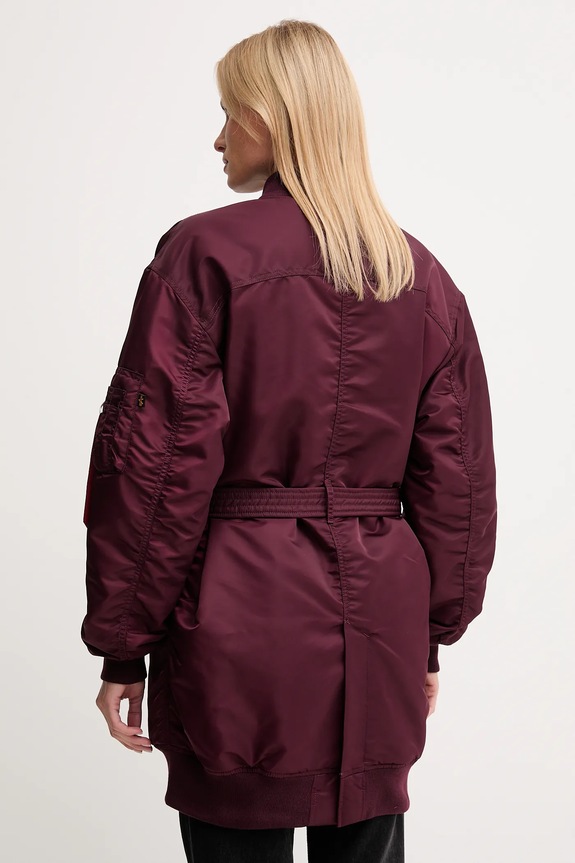 Odzież Alpha Industries kurtka 258011.608 bordowy