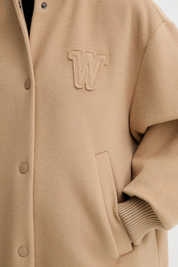 Weekend Max Mara kurtka bomber z dodatkiem wełny ADORNI 2525486012600