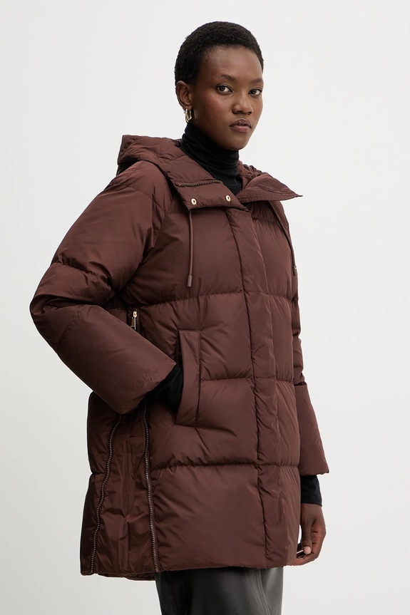 Weekend Max Mara geacă de puf NEWBEMBO cu captuseala maro 2525496072600