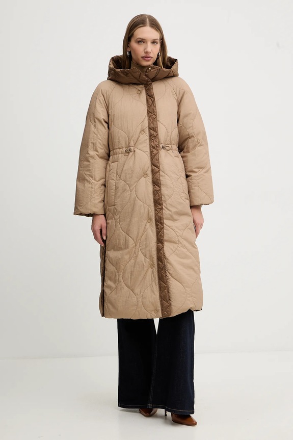 Páperová obojstranná bunda Weekend Max Mara NOVAK 2525496082600 hnedá AW25