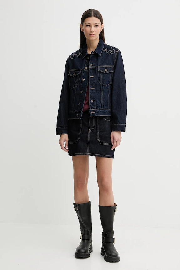 ZADIG&VOLTAIRE geacă jeans WWOW01701 bleumarin AW25