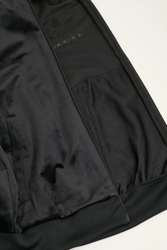 adidas Originals bluza welurowa Velvet Tt JY2592 czarny
