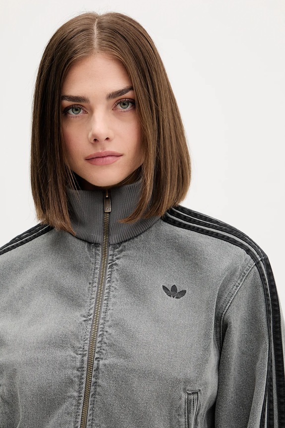 adidas Originals geacă bomber Denim Tt gri JY2564