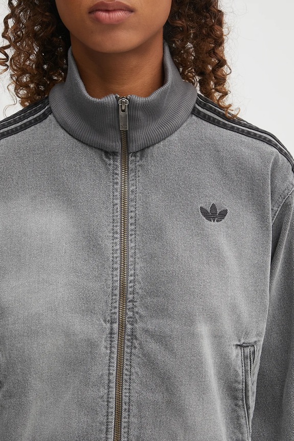 Bunda adidas Originals Denim Tt sivá JY2564