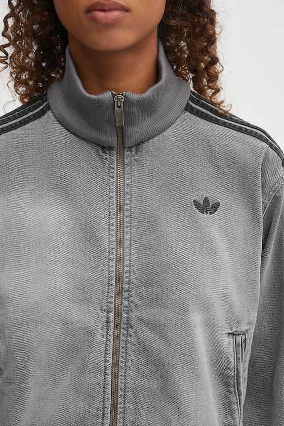 Bunda adidas Originals Denim Tt sivá JY2564
