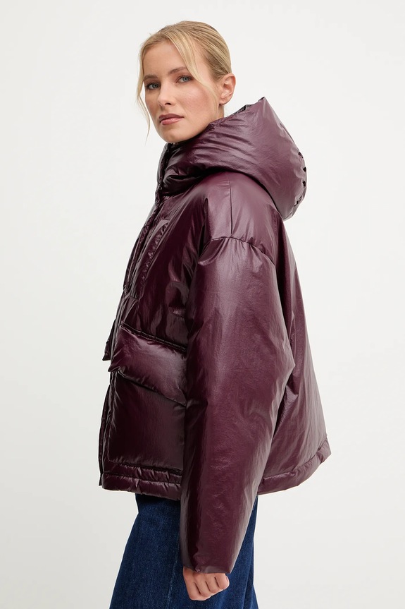 Bunda Patrizia Pepe burgundské 2O0183.A650