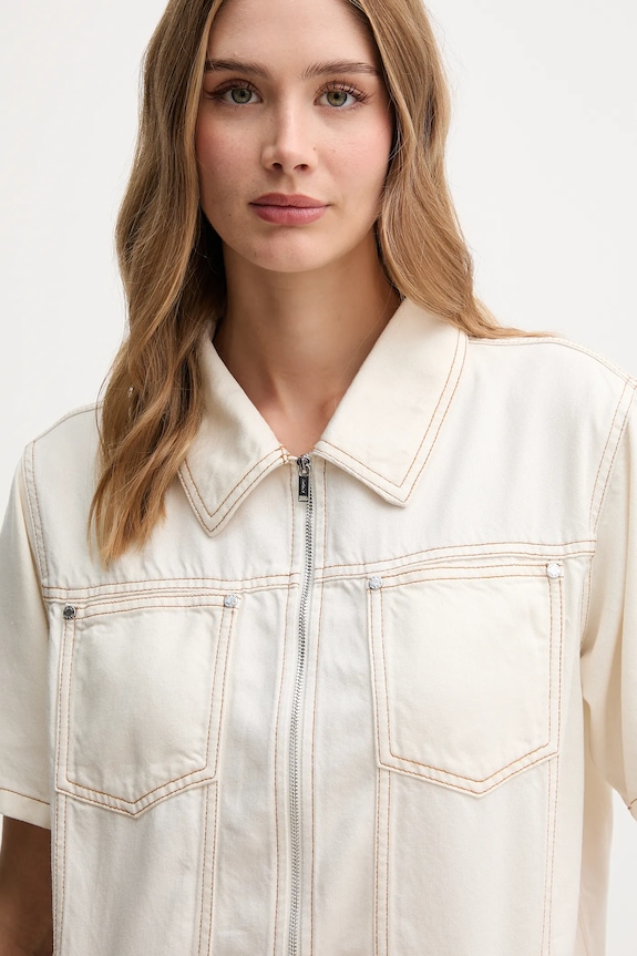 Dkny cămașă bej P5DAXB20