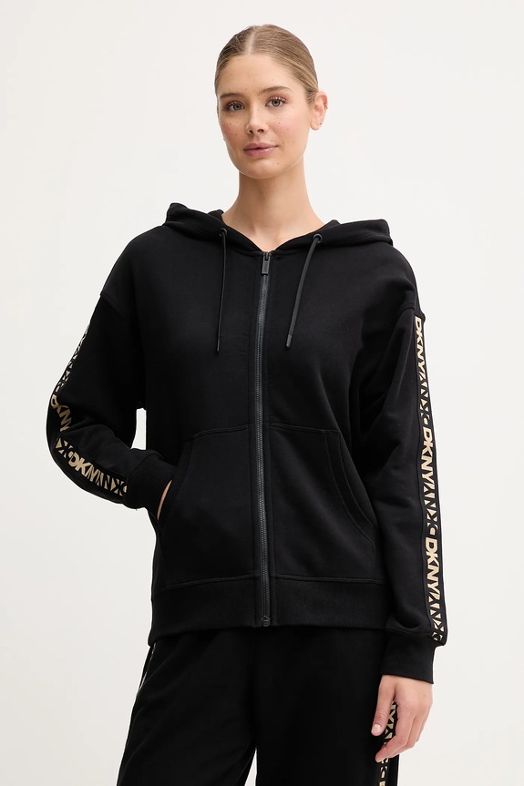 Хлопковая кофта Dkny хлопок чёрный DP5J9645