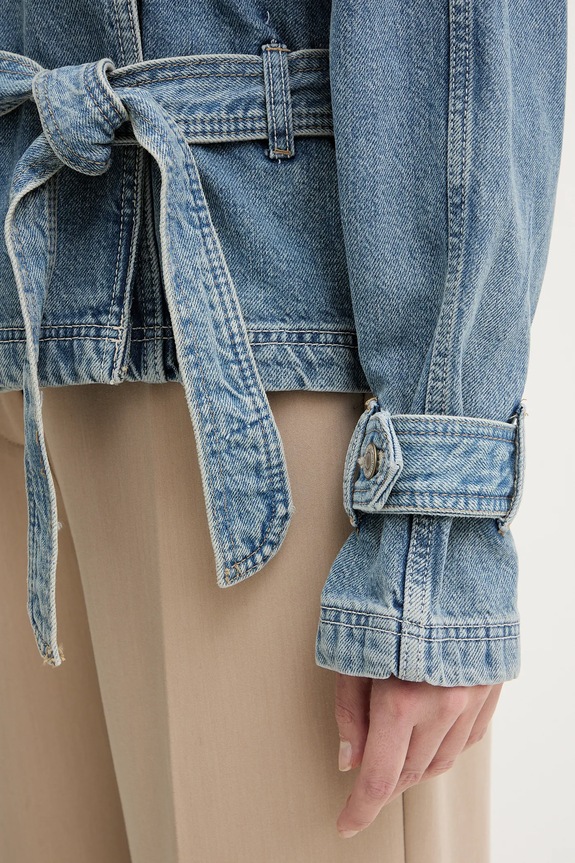 Guess kurtka jeansowa RUNA W5BN0D.D0742 niebieski