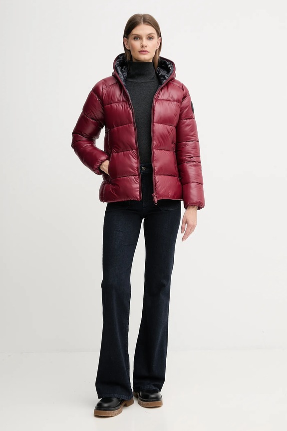 Save The Duck kurtka LOIS D38090W.LOVE21 bordowy AW25