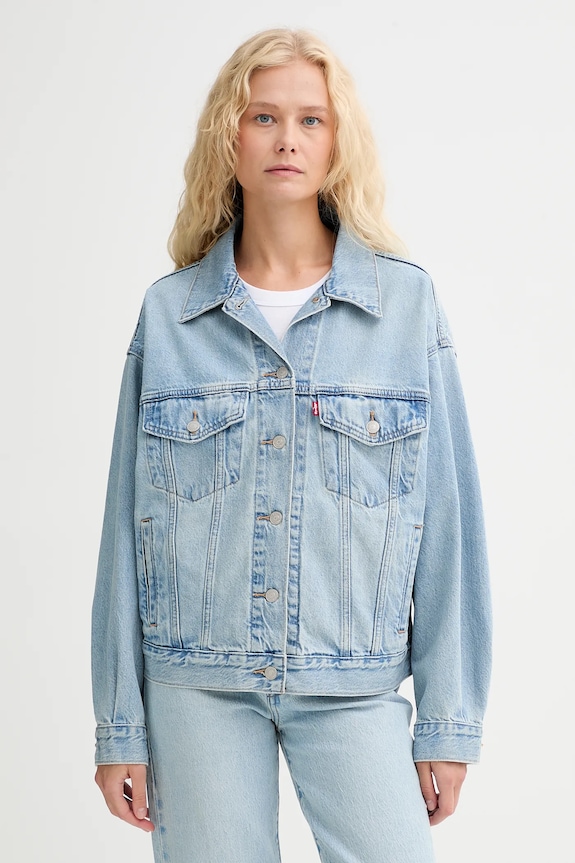 Levi's geacă jeans necaptusit albastru A1743.0140