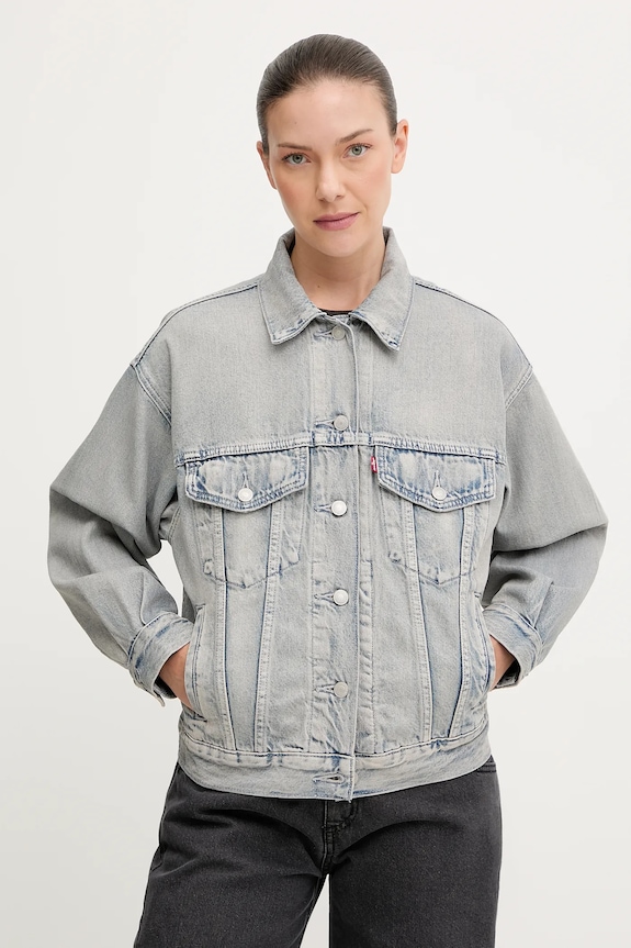 Rifľová bunda Levi's bez kapucne modrá A1743.0147