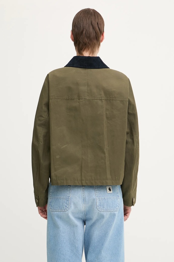 Clothing A.P.C. cotton jacket Veste Becca COHIL.F02990 green