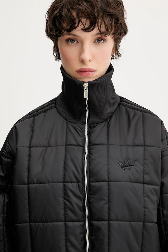 adidas Originals geacă Quilted Jkt negru JX8825