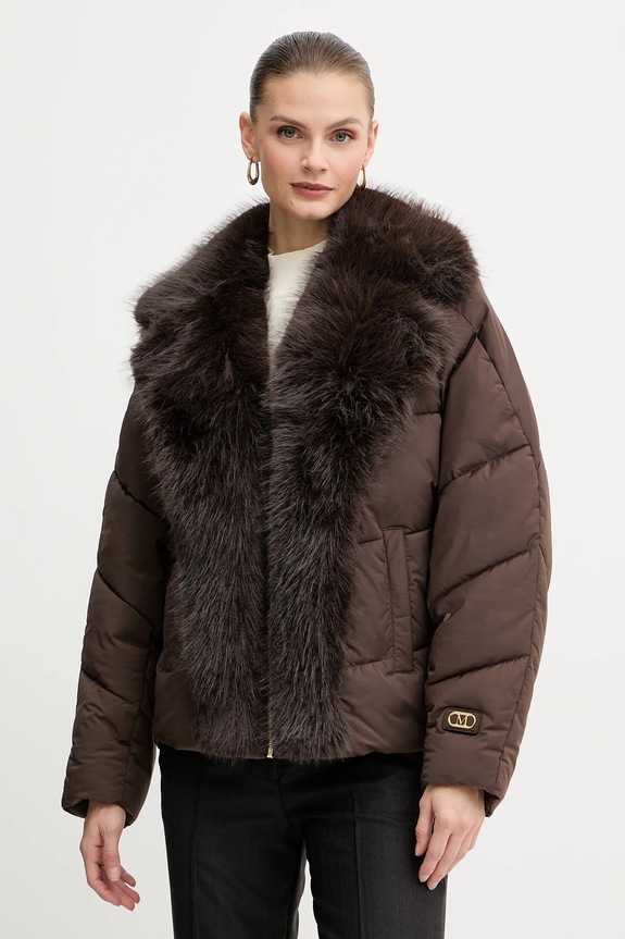 Marciano by Guess kurtka ESTELLA bez kaptura brązowy 5BGL33.7378A