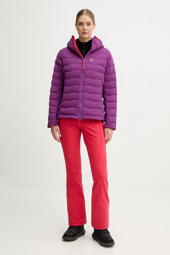 Páperová športová bunda Haglöfs Spitz 607467 fialová AW25