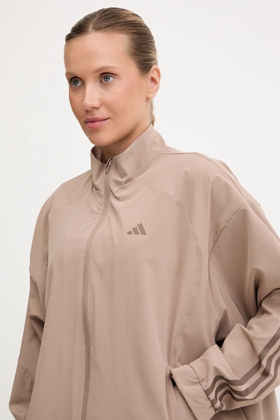 adidas Performance kurtka treningowa HYGLM brązowy JX3857
