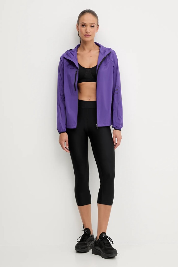adidas by Stella McCartney kurtka treningowa JX9082 fioletowy AW25
