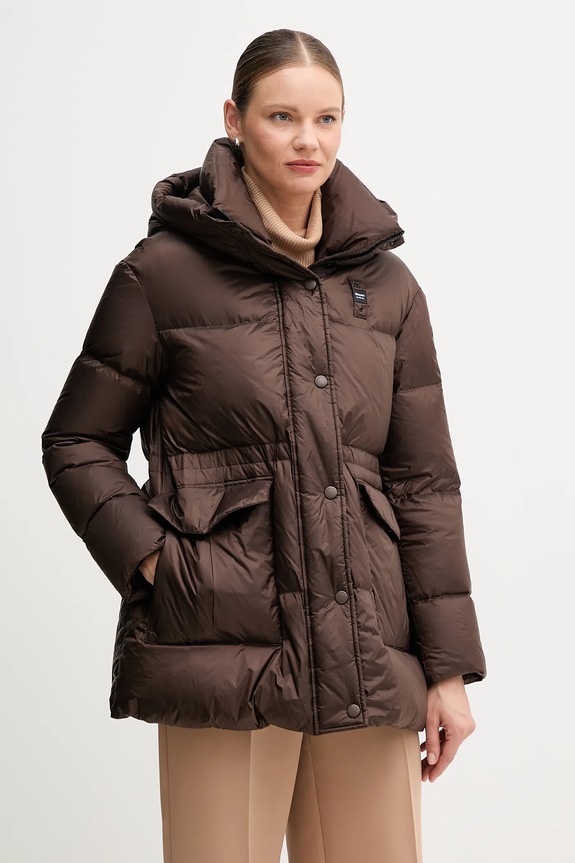 Μπουφάν με επένδυση από πούπουλα Blauer CHELSEA άλλο καφέ BLDB03175