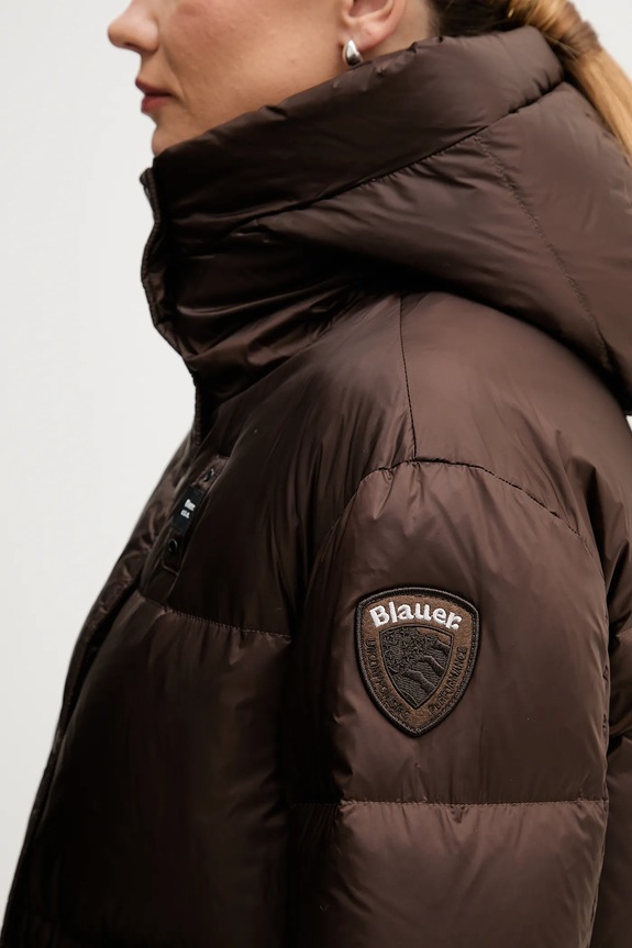 Μπουφάν με επένδυση από πούπουλα Blauer CHELSEA BLDB03175 καφέ