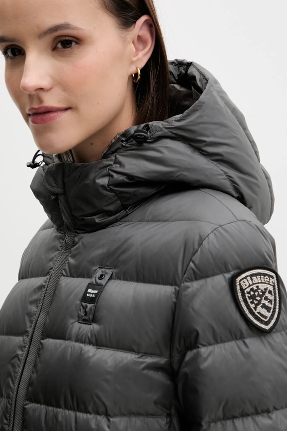 Μπουφάν με επένδυση από πούπουλα Blauer AGNES γκρί BLDK03102