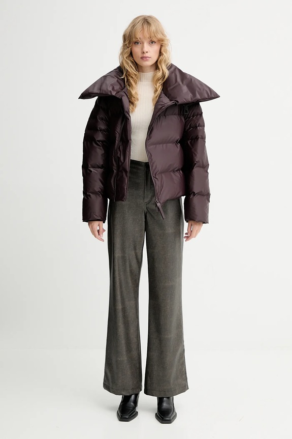 Μπουφάν Rains 17230 Alta Vision Short Puffer Jacket 17230 καφέ AW25