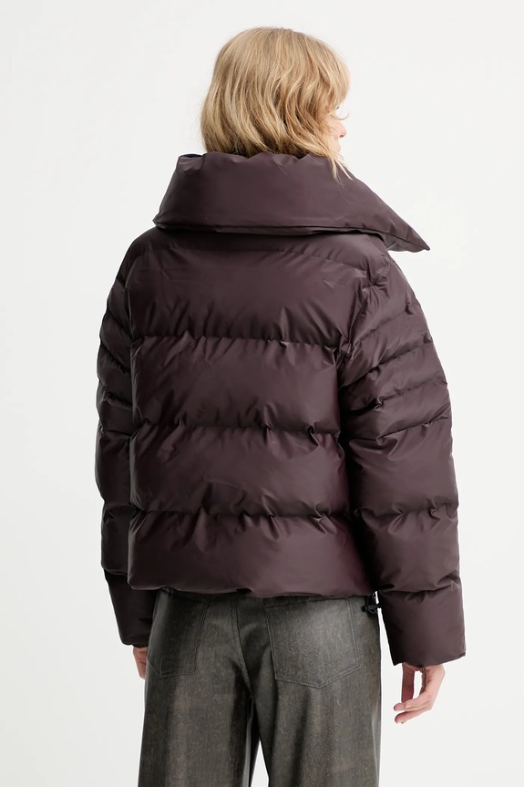Ρούχα Μπουφάν Rains 17230 Alta Vision Short Puffer Jacket 17230 καφέ