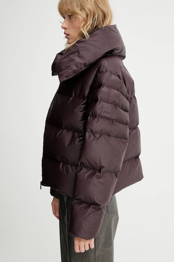 Μπουφάν Rains 17230 Alta Vision Short Puffer Jacket καφέ 17230