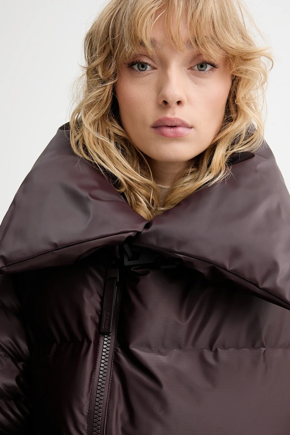 Μπουφάν Rains 17230 Alta Vision Short Puffer Jacket 17230 καφέ