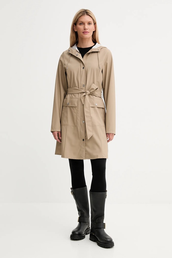 Bunda Rains 18130 Curve Long Jacket 18130.133 béžová SS26