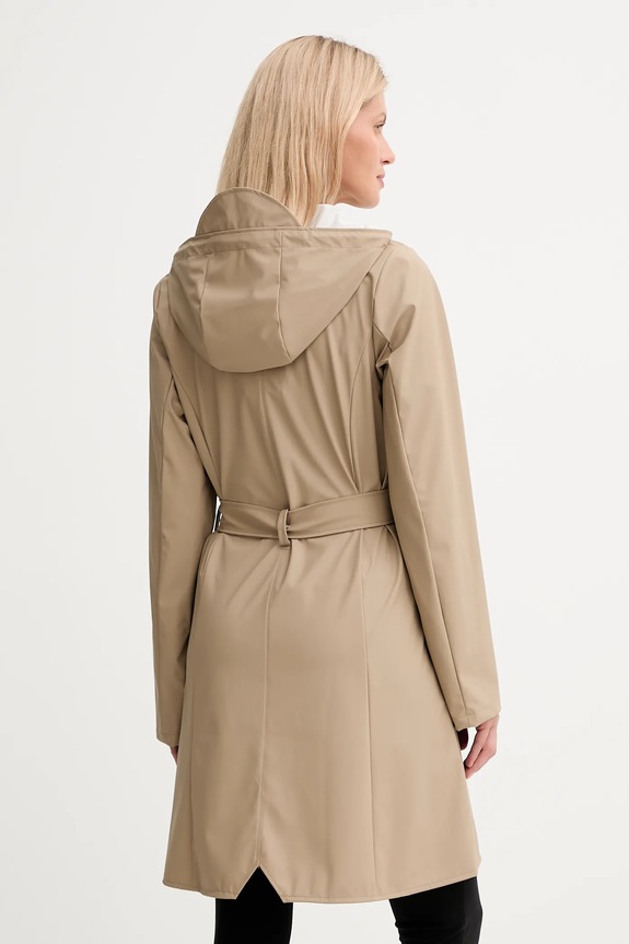 Oblečenie Bunda Rains 18130 Curve Long Jacket 18130.133 béžová