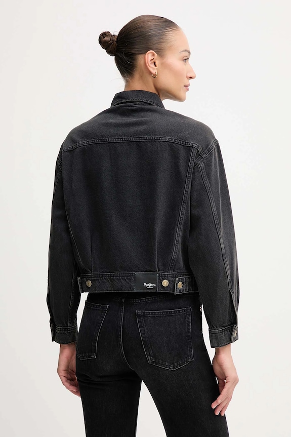 Oblečenie Rifľová bunda Pepe Jeans PL40243329W0 čierna